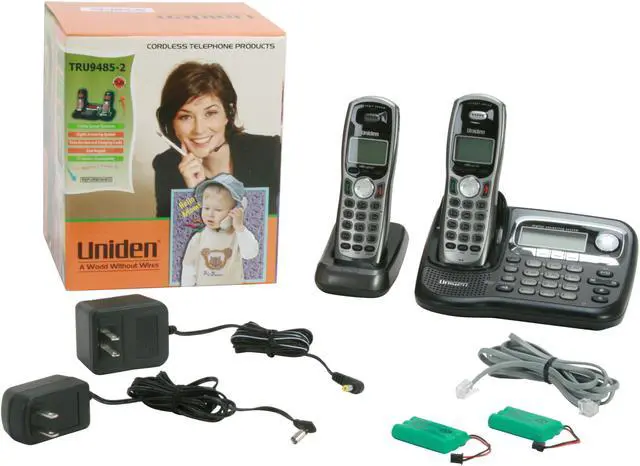 Alt view image 10 of 10 - Uniden TRU9485-2 5.8 GHz Digital 2X Handsets Cordless Phone