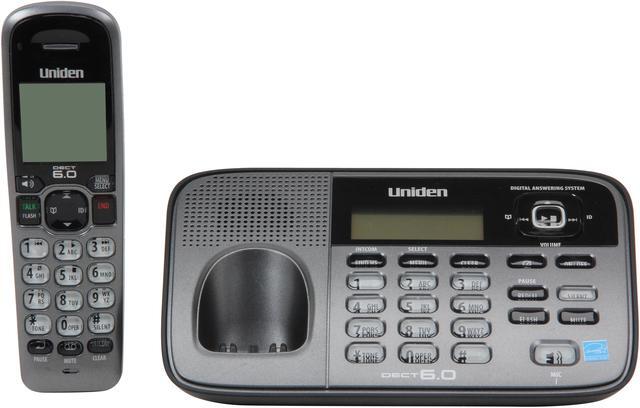 Alt view image 2 of 7 - Uniden D1685-3 Cordless Phone/Answering System with speakerphone and 3 Handsets