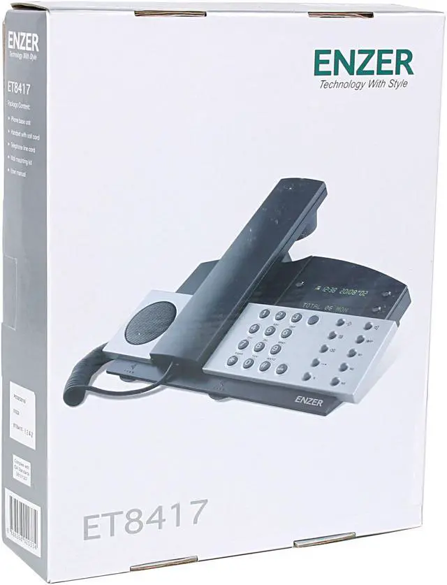 Alt view image 5 of 5 - ENZER ET-8417 1-line Operation Corded Phone