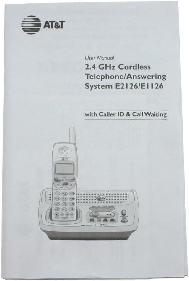Alt view image 7 of 8 - AT&T ATT-E2126 2.4 GHz 1X Handsets Cordless Phone Integrated Answering Machine