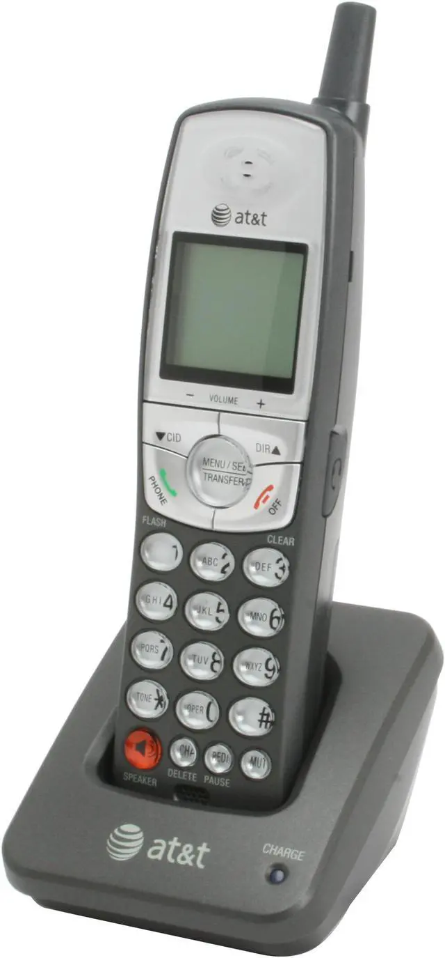 Alt view image 7 of 15 - AT&T E5812B 5.8 GHz Analog 2X Handsets Cordless Phone