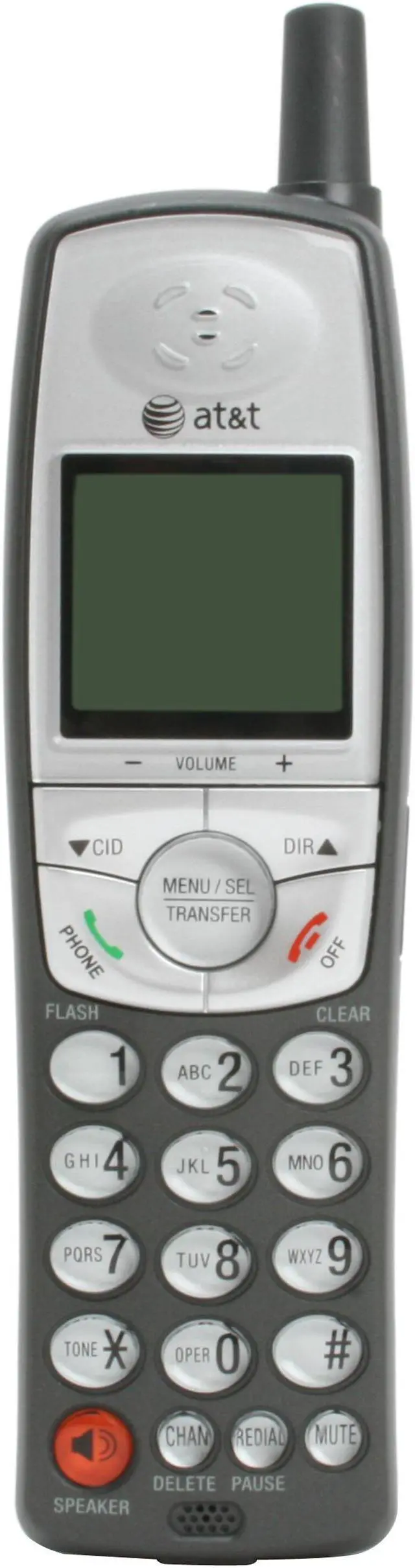Alt view image 11 of 15 - AT&T E5812B 5.8 GHz Analog 2X Handsets Cordless Phone