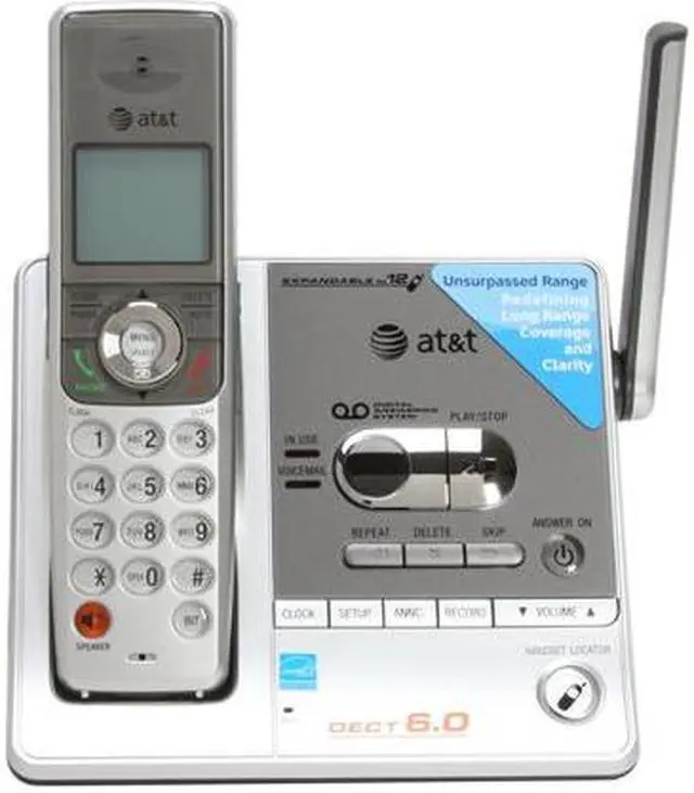 AT&T SL82218 1.9 GHz 2X Handsets DECT 6.0 Cordless Phone with Caller ID ...