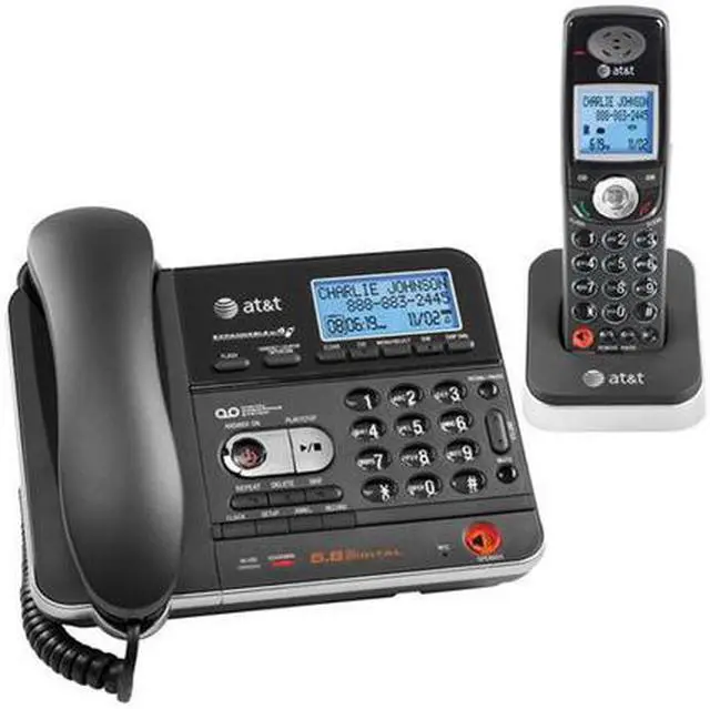 AT&T TL74108 5.8 GHz Digital DSSS Corded/Cordless Phone - Newegg.com