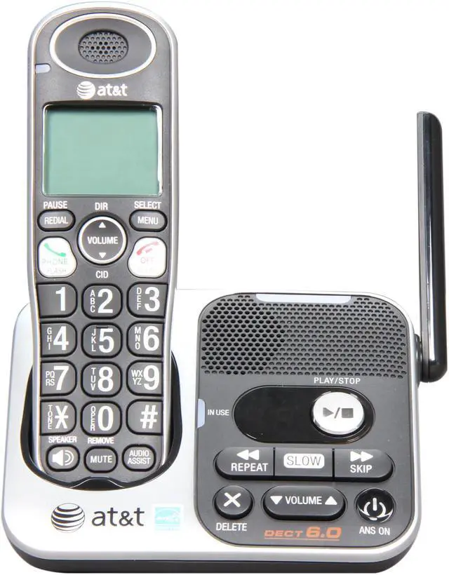 AT&T TL32100 1.9 GHz Digital DECT 6.0 1X Handsets Cordless Phone ...