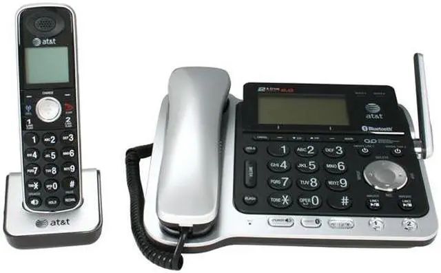 Alt view image 3 of 9 - AT&T TL86109 DECT 6.0 Digital 2-Line Answering System Cordless Phones