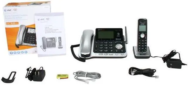 Alt view image 10 of 9 - AT&T TL86109 DECT 6.0 Digital 2-Line Answering System Cordless Phones