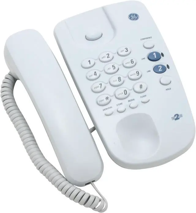 Alt view image 2 of 6 - GE 29480GE1 2-line Operation Corded Phones