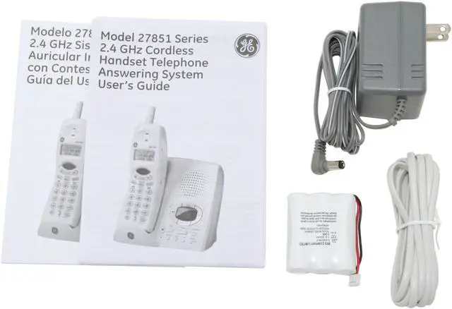Alt view image 6 of 7 - GE 27851GE1 2.4 GHz 1X Handsets 2.4 GHz Cordless Phone with Answering System with Caller ID Integrated Answering Machine