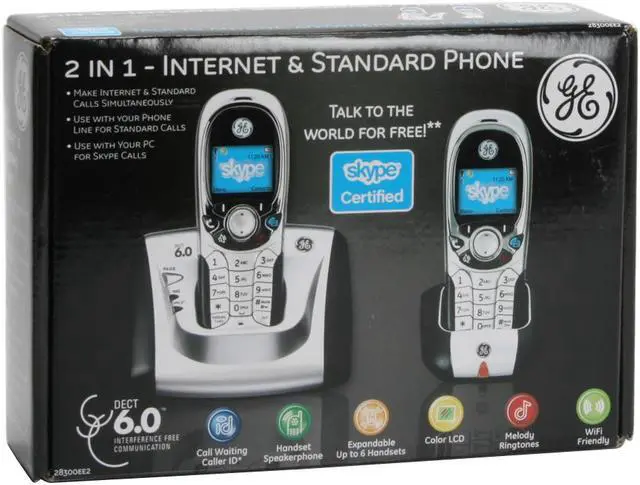 Alt view image 11 of 11 - GE 28300EE2 1.9 GHz DECT 6.0 2X Handsets Cordless Phone