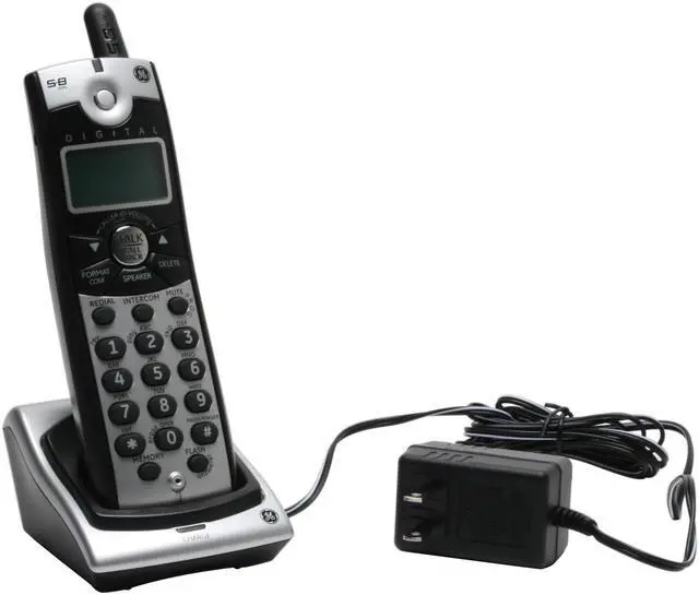 Alt view image 6 of 12 - GE 28031EE3 5.8 GHz Digital FHSS 3X Handsets Cordless Phone Integrated Answering Machine