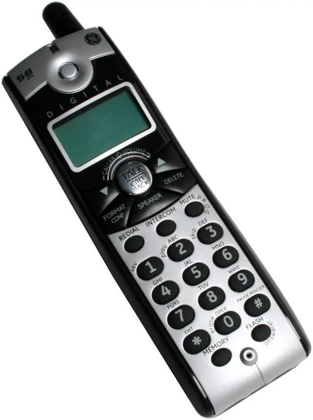 Alt view image 7 of 12 - GE 28031EE3 5.8 GHz Digital FHSS 3X Handsets Cordless Phone Integrated Answering Machine