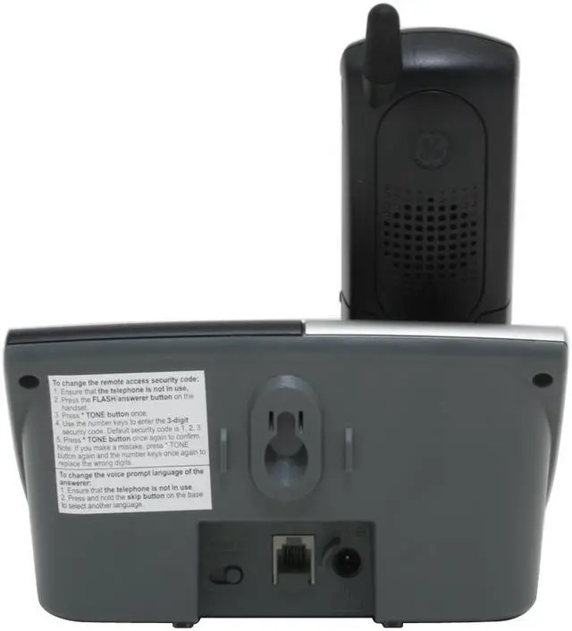 Alt view image 4 of 10 - GE 25951EE1 5.8 GHz 1X Handsets Cordless Phone Integrated Answering Machine