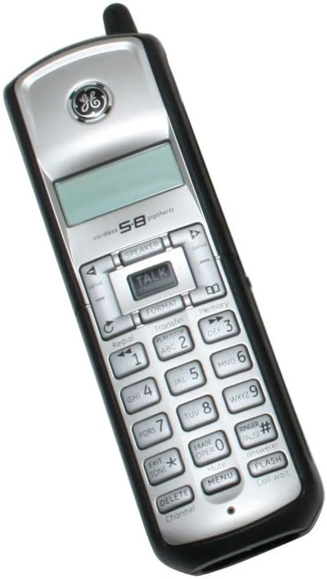 Alt view image 5 of 10 - GE 25951EE1 5.8 GHz 1X Handsets Cordless Phone Integrated Answering Machine
