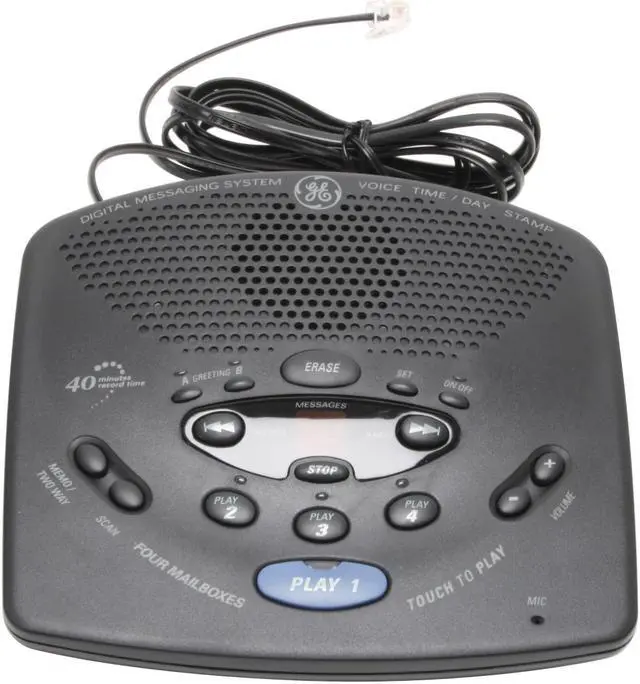 Alt view image 3 of 8 - GE 29869GE2-B Digital Answering Machine