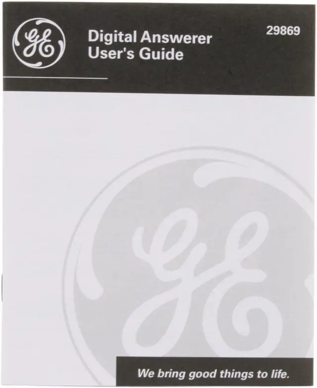 Alt view image 6 of 8 - GE 29869GE2-B Digital Answering Machine