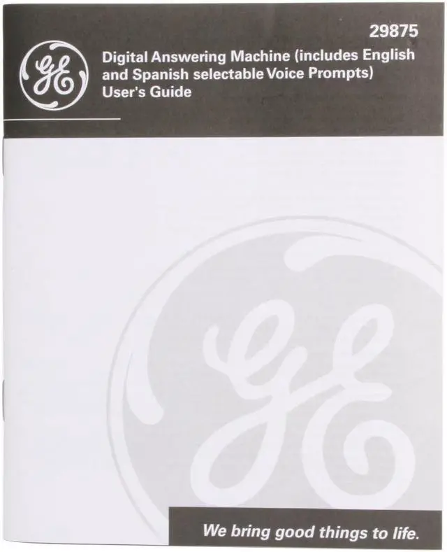 Alt view image 5 of 6 - GE 29875GE1 Digital Answering Machine