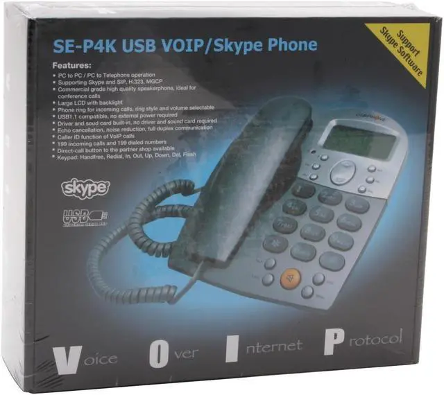Alt view image 6 of 6 - Koutech IO-VOIP131 VoIP USB Desktop Phone
