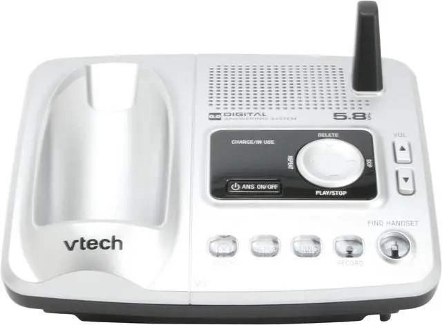 Alt view image 6 of 15 - Vtech VT5878 5.8 GHz 3X Handsets Cordless Phone Integrated Answering Machine