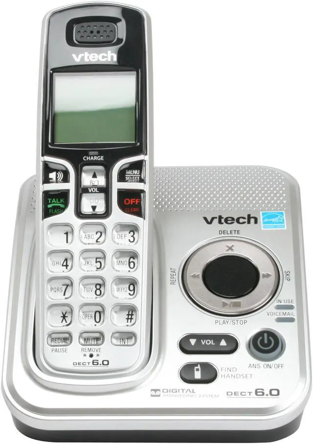 Alt view image 3 of 14 - Vtech CS6229-4 1.9 GHz DECT 6.0 4X Handsets Cordless Phone Integrated Answering Machine