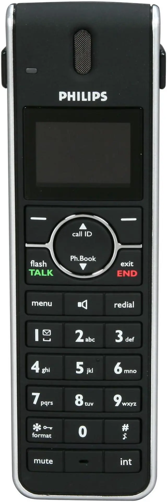 Alt view image 5 of 7 - PHILIPS SE6591B/17 1.9 GHz DECT 6.0 1X Handsets Cordless Phone Integrated Answering Machine