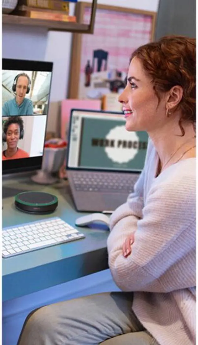 Alt view image 10 of 13 - Jabra Speak2 55 Wireless Voice Conferencing Device USB & Bluetooth Speakerphone for Microsoft Teams - 2755-109