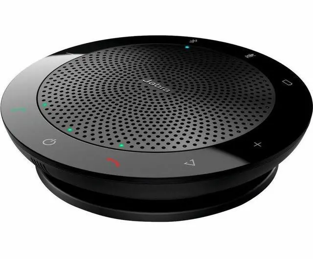 Alt view image 2 of 3 - Jabra Speak 510 MS Speakerphone - Wired/Wireless Bluetooth - Skype for Business, Cisco, Avaya - 4 Meeting Persons Capacity - Omni-directional Microphone(s) - Black - Portable - 7510-109-01