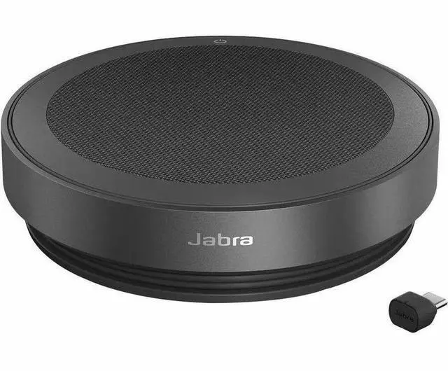Alt view image 3 of 3 - Jabra Speak2 75 Speakerphone - Wireless Bluetooth - Zoom - 4 Microphone(s) - 65 mm Speaker(s) - Dark Gray - 2775-209-01