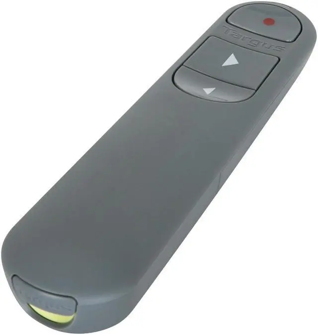 Alt view image 4 of 8 - Targus Control Plus Dual Mode Antimicrobial Presenter with Laser - Laser - Wireless - Bluetooth - 2.40 GHz - Gray - USB - AMP06704AMGL