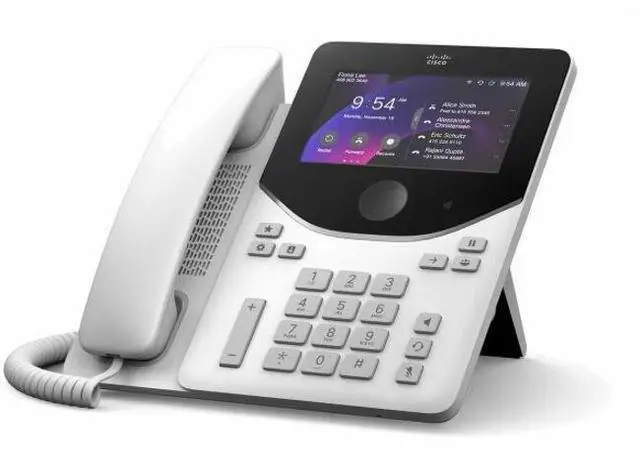 Main image of Cisco 9871 IP Phone - Cordless - Desktop - First Light - VoIP - 5" LCD - 2x Network (RJ-45) - PoE Ports - DP-9871-L-K9=