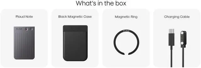 Alt view image 5 of 5 - PLAUD Note AI Voice Recorder w/ Black Magnetic Case, AI Transcribe & Summarize, Support 112 Languages, AI Notetaker for Lectures and Meetings (STARLIGHT)