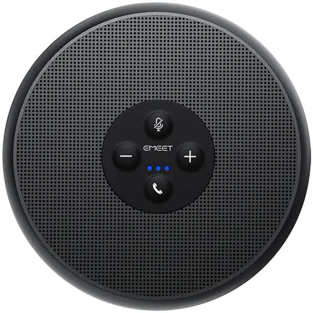 Alt view image 2 of 7 - EMEET OfficeCore M1A USB Speakerphone - 360 Degree 2-Mic Pickup, Full Duplex Communication, Noise Cancellation, Zoom Certified, Plug-and-Play