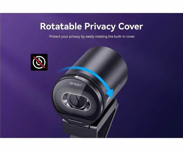 Alt view image 3 of 5 - EMEET S630 USB-C to USB-A 4K Auto Focus StreamCam