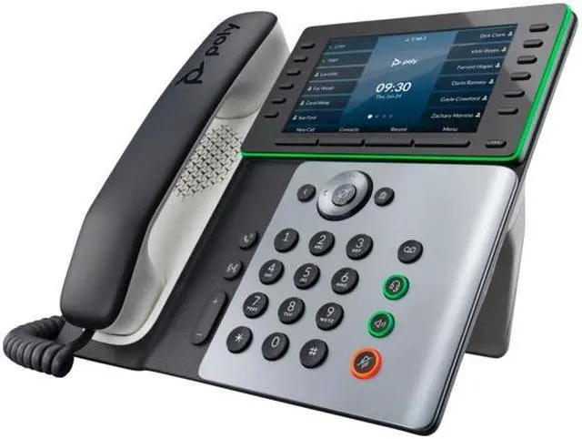 Alt view image 2 of 3 - HP Poly Edge E350 IP Phone and PoE enabled, 2 x Network (RJ-45) TAA Compliant | 82M89AA