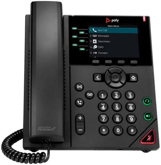 Alt view image 2 of 2 - HP Poly VVX 350 6-Line IP Desk Phone with Power Supply 89B69AA#ABA