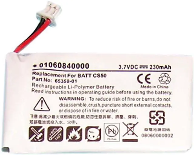 Main image of Dantona BATT-CS50 230mAh Cordless Phone Battery