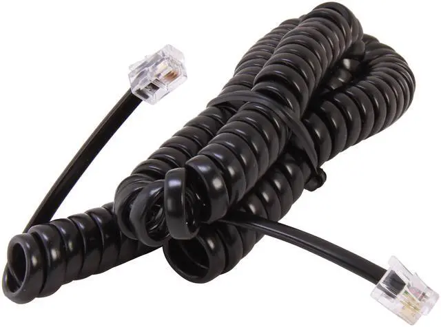 Alt view image 2 of 3 - AT&T F8V101-12-BK Coiled Telephone Handset Cord, 12 feet (3.7m)