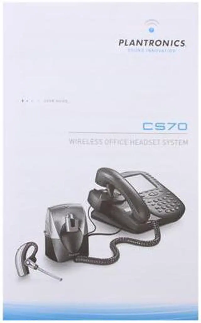 Alt view image 16 of 17 - Plantronics CS70HL10 CS70 Wireless Office Headset System with Handset Lifter