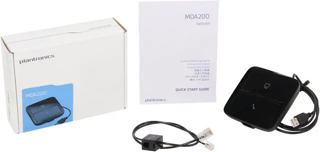 Alt view image 7 of 7 - Plantronics MDA200 Headset Communications Hub, PC USB Switch (83757-01)