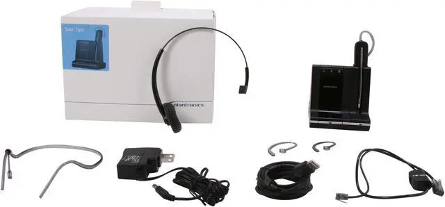 Alt view image 5 of 5 - Plantronics Savi W740 Multi Device Wireless Headset System (83542-01)