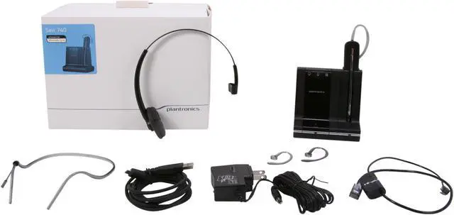 Alt view image 5 of 5 - Plantronics Savi W740-M Multi Device Wireless Headset System (84001-01)