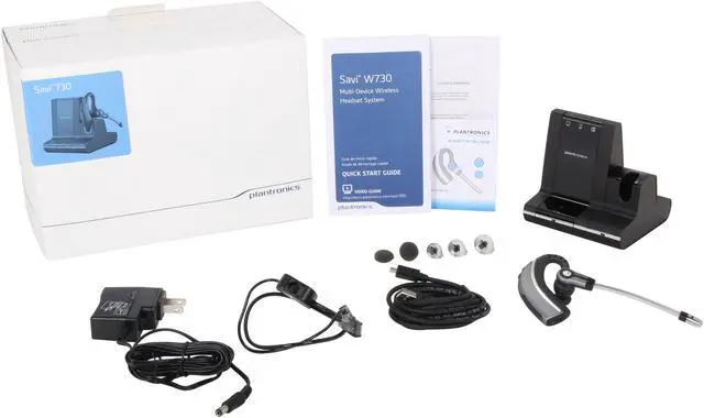 Alt view image 9 of 9 - Plantronics Savi 730 Series Over-the-ear, Monaural, Standard Wireless Headset System