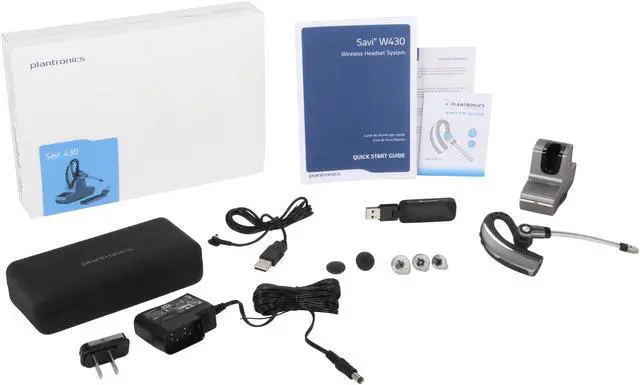 Alt view image 7 of 7 - Plantronics Savi W430-M USB Wireless Headset System (Microsoft Optimized) (82397-11)