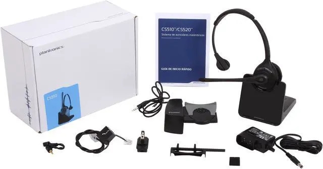 Alt view image 12 of 12 - Plantronics CS510 Wireless Headset System with HL10 Handset Lifter (84691-11)