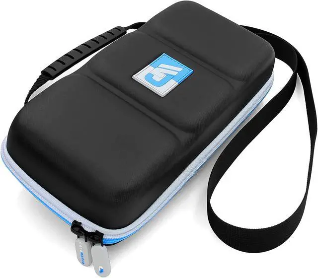 Alt view image 2 of 3 - CASEMATIX NS-10S Heavy Duty Hard Shell Carrying Case Designed Compatible with Nintendo Switch and Accessories - Blue/Grey