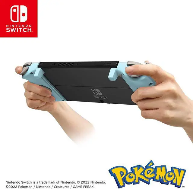 Alt view image 4 of 5 - HORI Nintendo Switch Split Pad Compact Ergonomic Controller for Handheld Mode - Pikachu & Mimikyu Edition