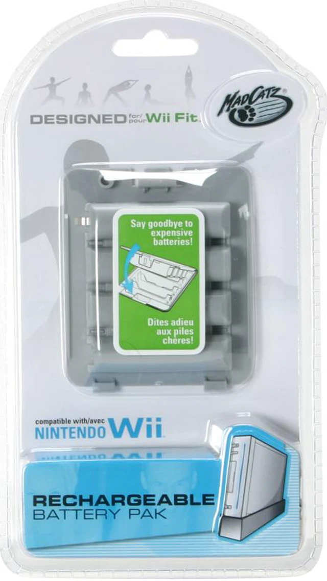 Alt view image 2 of 2 - Mad Catz Rechargeable Battery Pak Designed for Wii Fit