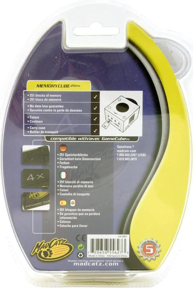 Alt view image 3 of 3 - Mad Catz 4X Memory Card for Gamecube