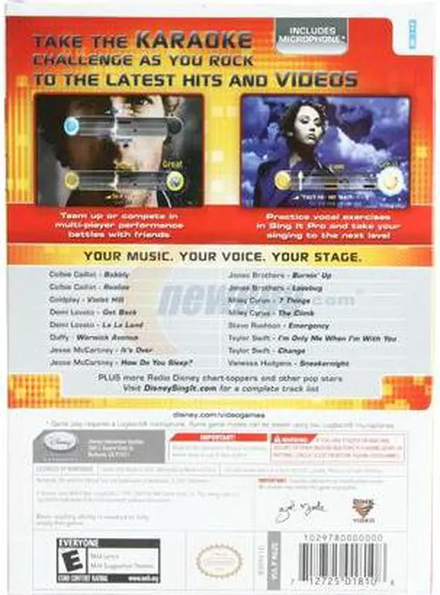 Alt view image 2 of 3 - Sing It: Pop Hits Bundle Wii Game