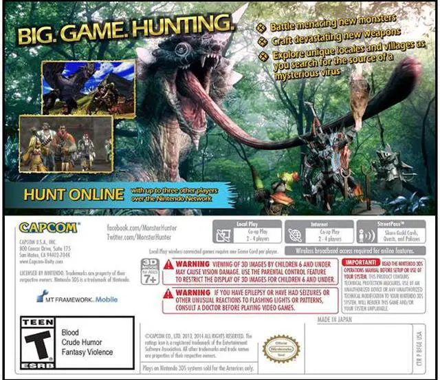 Alt view image 2 of 8 - Monster Hunter 4 Nintendo 3DS